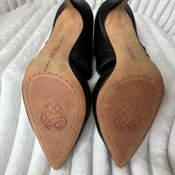 Vince Camuto Zip 3 1/2 " Heels with Penny Heel Black Size 8.5 - Picture 16 of 16